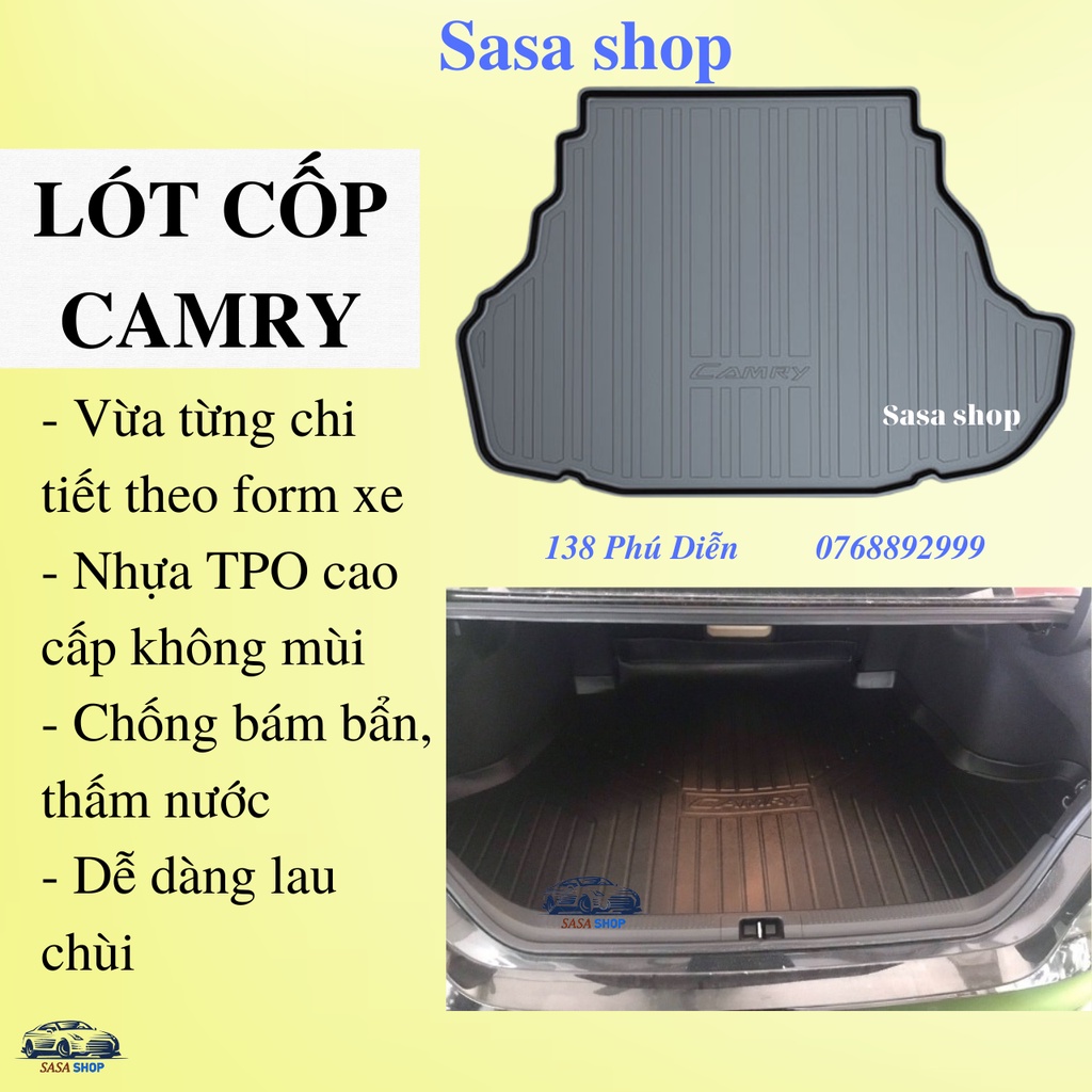 Lót cốp Camry nhựa TPO cao cấp