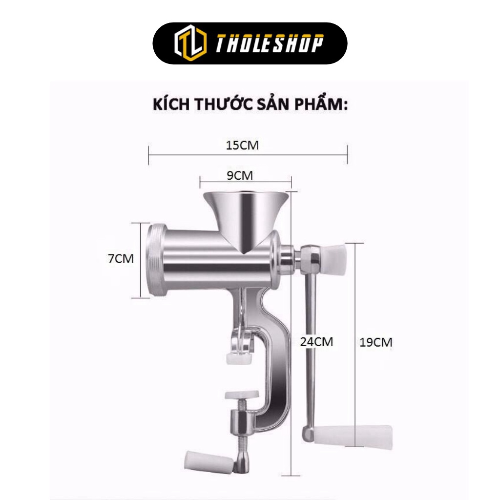 Máy xay thịt bằng tay  ️ GIÁ VỐN Máy xay thịt bằng tay đế kẹp bàn, chất liệu cao cấp không gỉ, an  toàn 5731