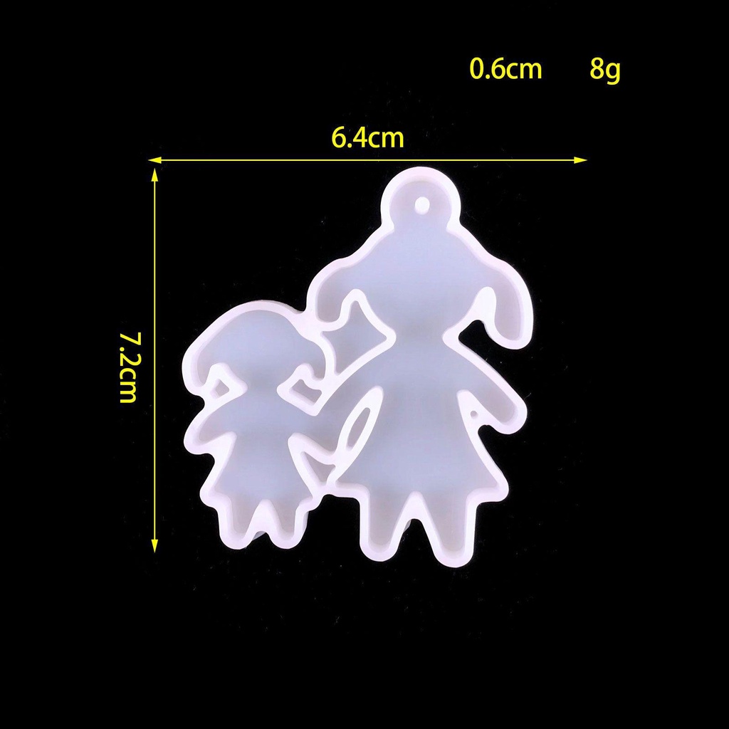Khuôn Silicone Làm Móc Khóa Ba Lô DIY 1