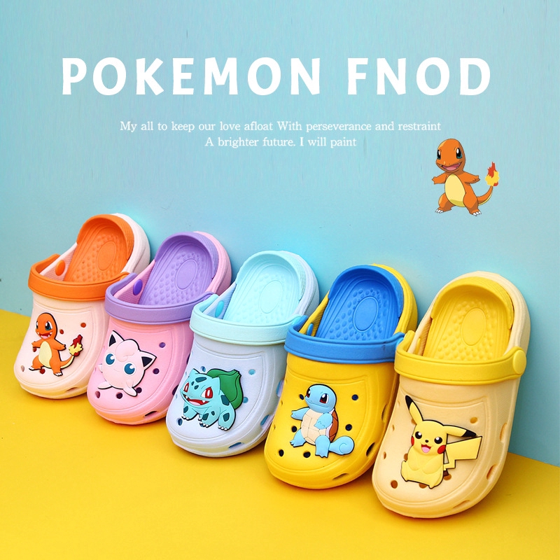 Dép Đi Biển Chống Trượt Hình Pikachu Dễ Thương Cho Bé Trai Và Gái AYUER