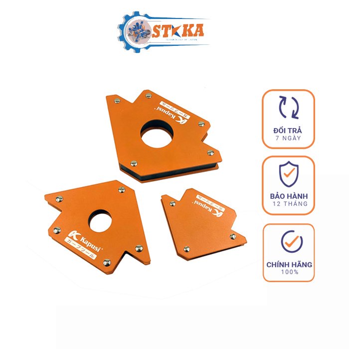 Ke Góc Nam Châm Kapusi Nhật Bản 25 - 50 -75kg, Nam Châm Ke Góc Vuông 45/90 Độ