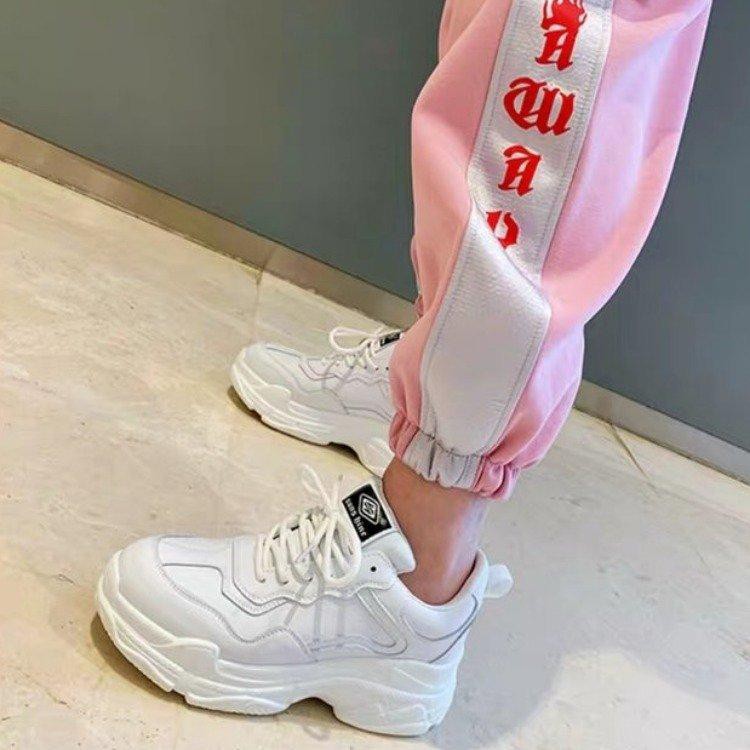 Giày Nữ Đế Cao Cá Tính,Giày Sneaker Thể Thao Da Cao Cấp Thời Trang Mã138