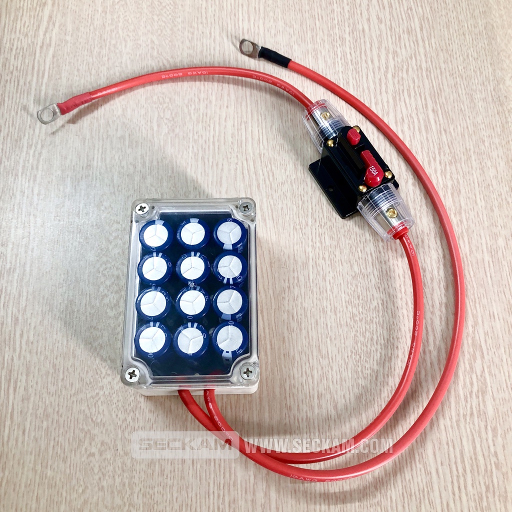 Siêu tụ điện KAMCAP cao cấp 16V 16.6F xả 80A khởi động xe hơi và ổn định âm thanh "độ" trên xe hơi