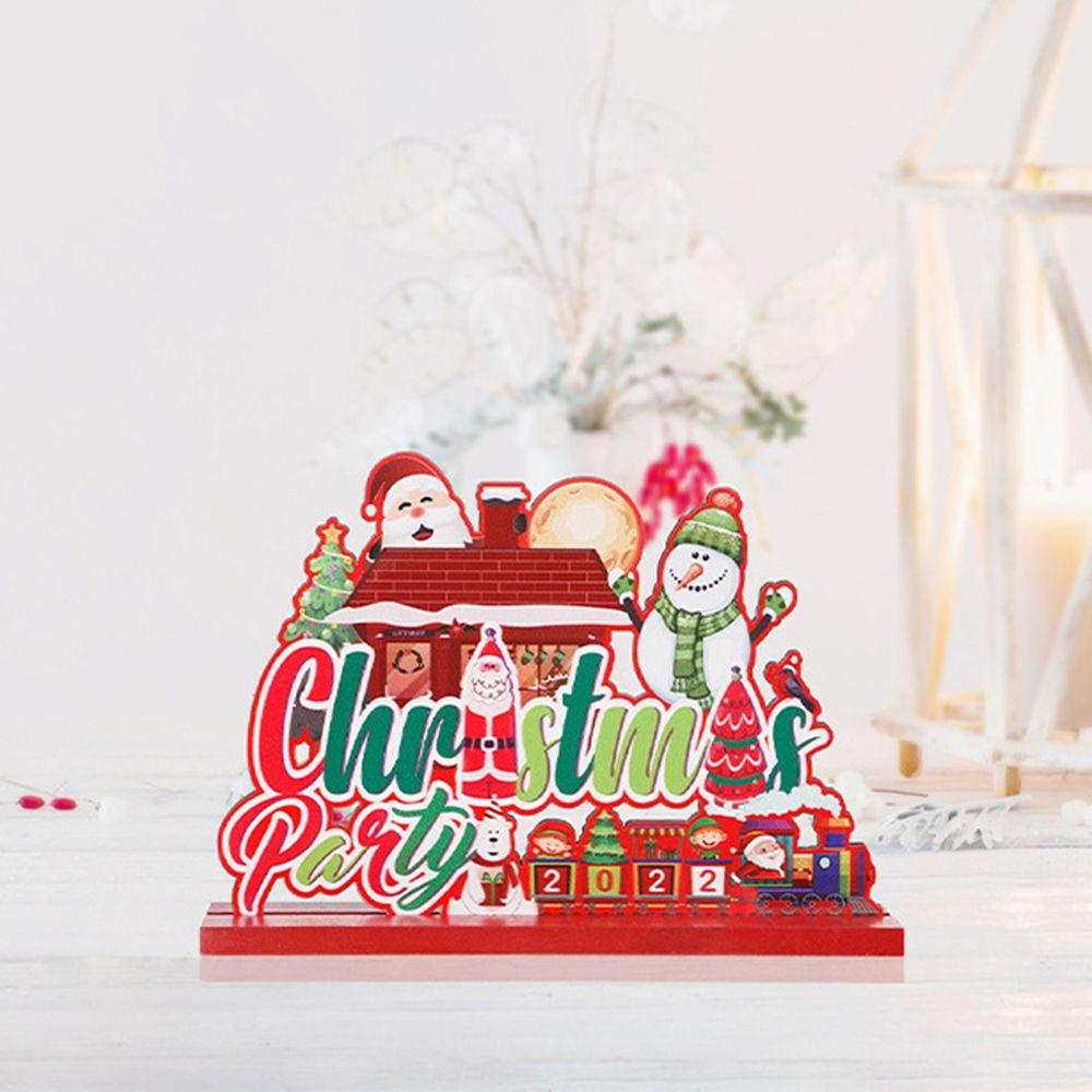 Phụ Kiện Trang Trí Bàn Tiệc Hình Ông Già Noel / Người Tuyết Phong Cách Mới 2022