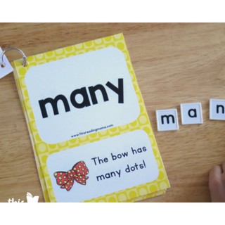 Bộ flash card 250 từ sigh word