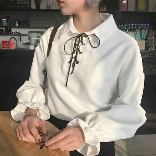 🎀 Áo sơ mi đan dây