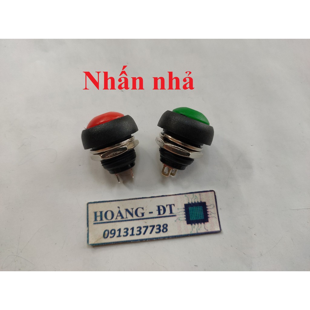 Nút nhấn chống nước phi 12mm