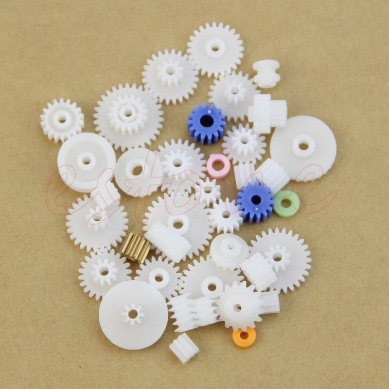 Set 60 Trục Nhựa Giảm Tốc Hình Vương Miện Cho Rô Bốt DIY