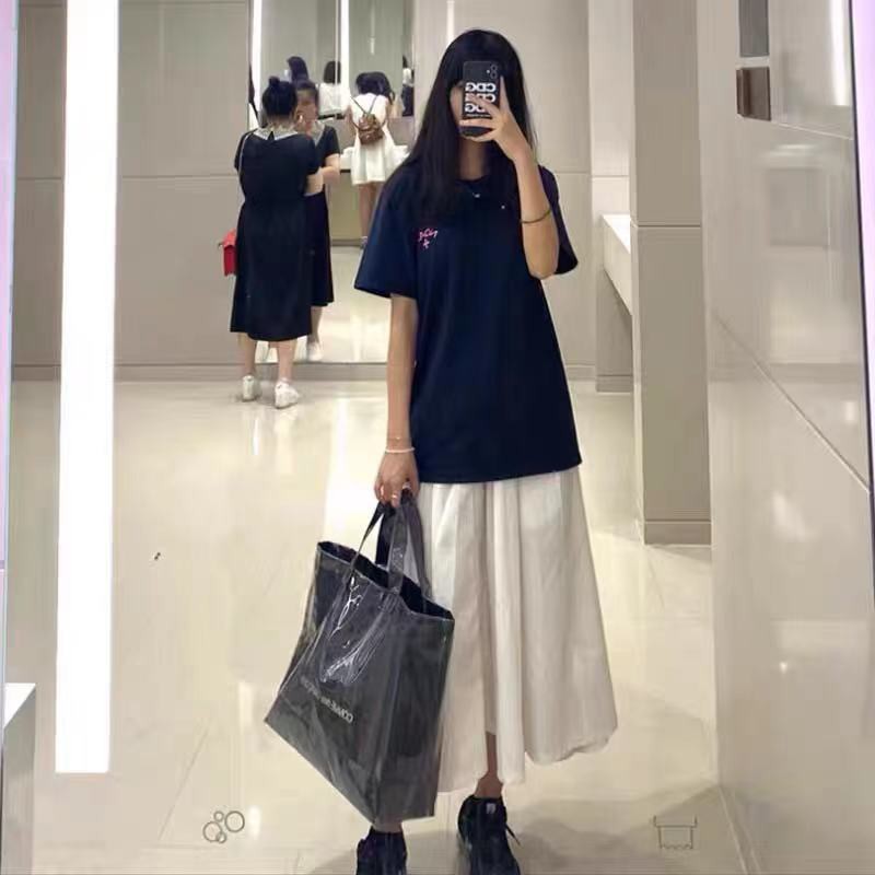Túi Xách Tay / Đeo Vai In Hình Trái Tim Thời Trang Hàn Quốc / In Chữ COMME DES GARCON