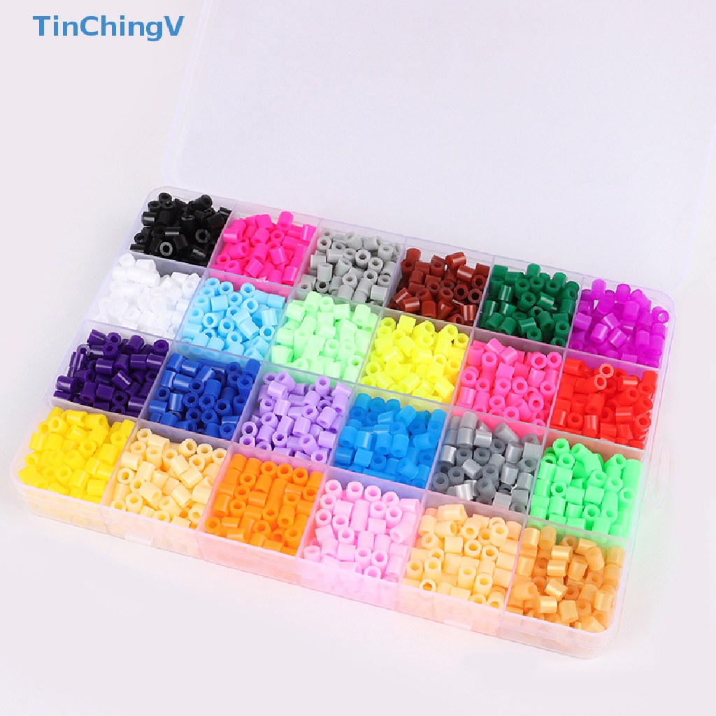 Hạt Hama 24 Màu 5mm Tự Làm Đồ Chơi 3D Cho Bé