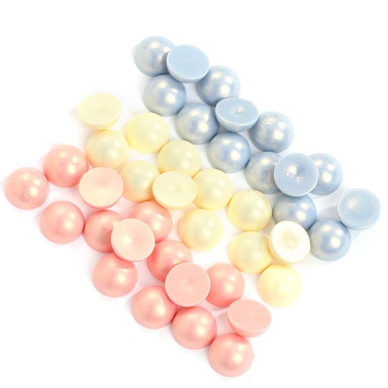 Set 2 Phụ Kiện Nút Đính Ngọc Trai Trang Trí Giày Thời Trang#Macarone Bán Ngọc Trai Tròn