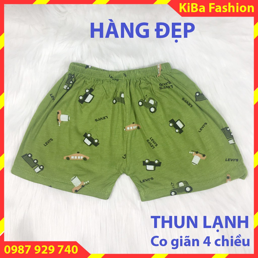 [ HÀNG ĐẸP ] Quần đùi chất cotton thun lạnh CAO CẤP co giãn 4 chiều mềm mịn cực đẹp, mát cho bé 5-14kg QĐ - HH080