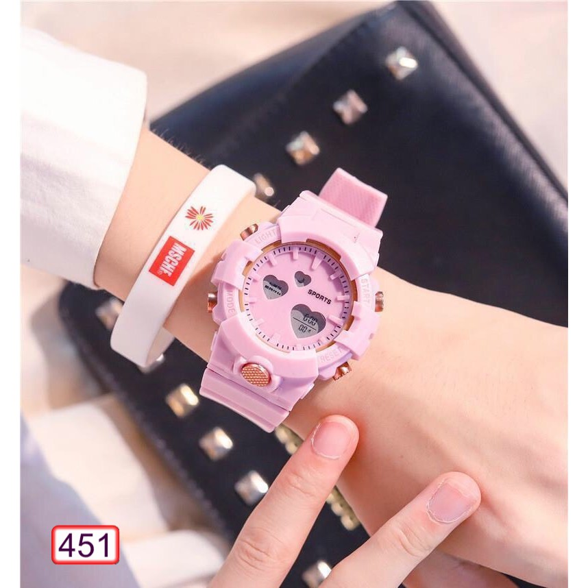 [Mã FAMARAL2 giảm 10K đơn 50K]ĐỒNG HỒ NAM NỮ SPORTS ĐIỆN TỬ 451 MẶT TRÁI TIM THỂ THAO SIÊU ĐẸP | BigBuy360 - bigbuy360.vn