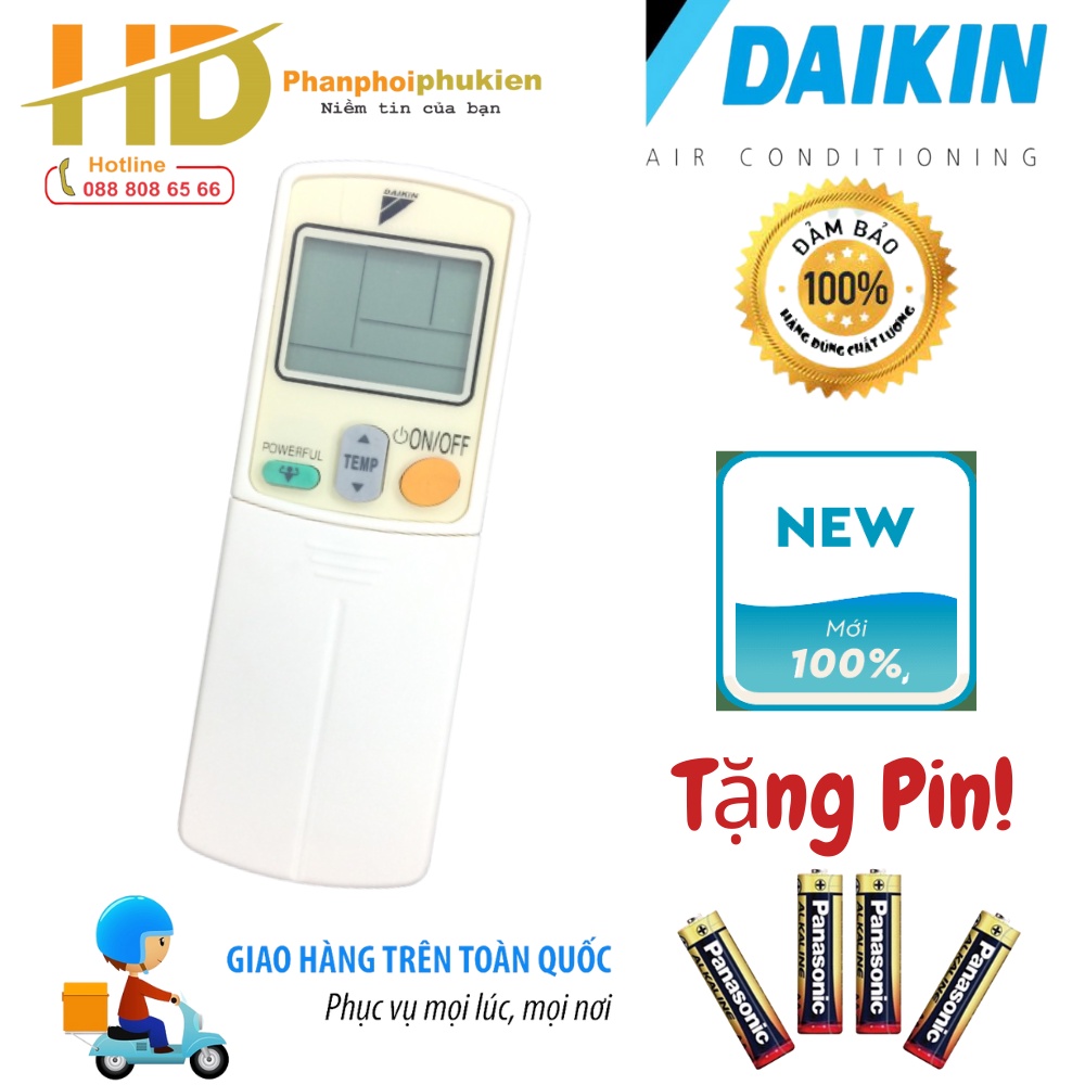 Điều khiển điều hòa Daikin POWERFUL 1 chiều - Remote điều hòa Daikin POWERFUL 1 chiều