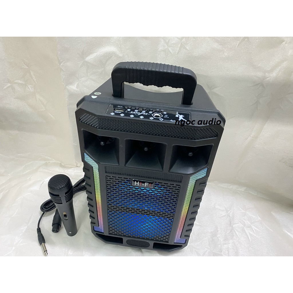 Loa Kéo Bluetooth Kimiso SZ-1627 , Tặng Kèm Micro Có Dây - Chuyên Hát Karaoke - Loa Di Động