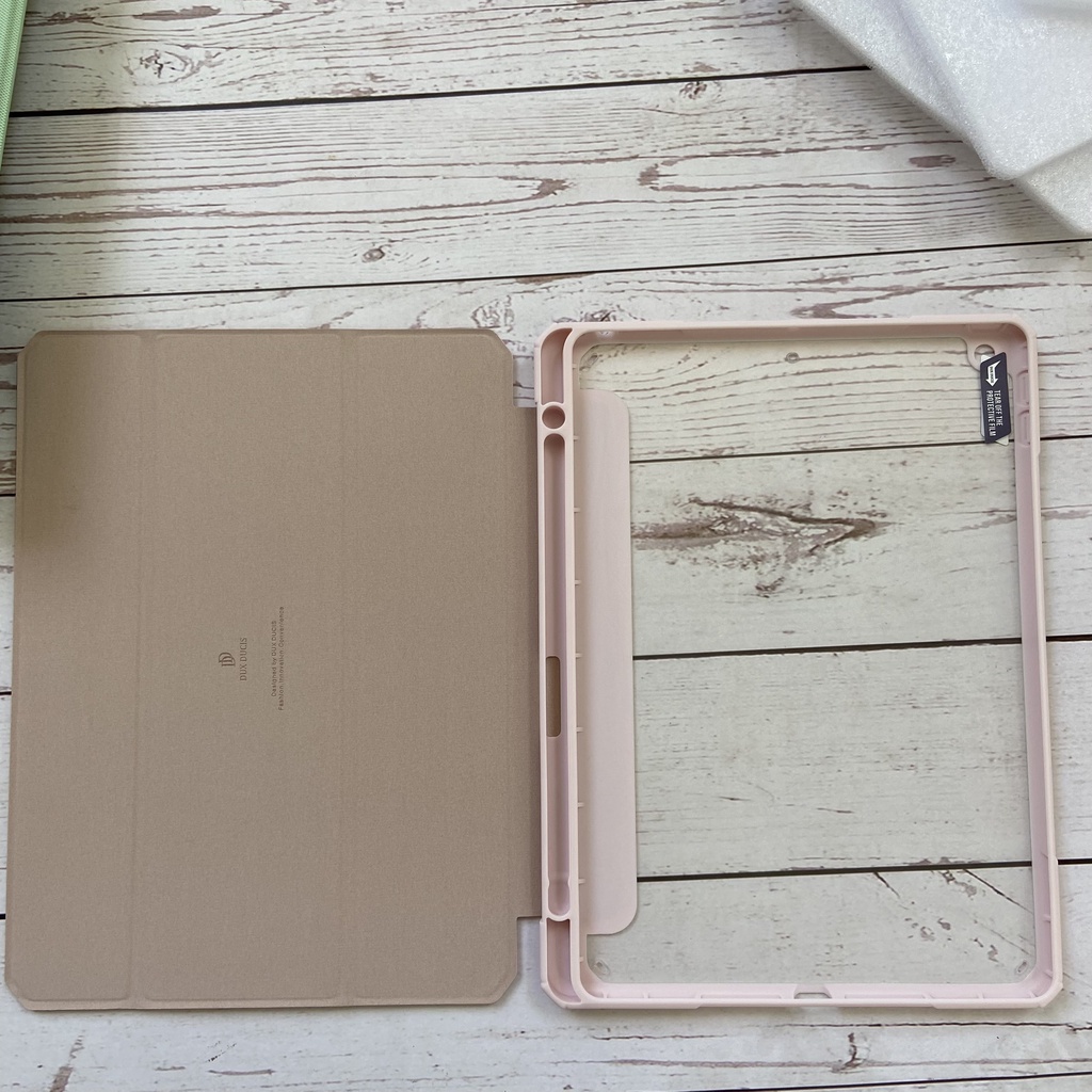 Bao da DUX DUCIS iPad 10.2 inch   - Mặt lưng trong, Có Khay Đựng Bút - Đen