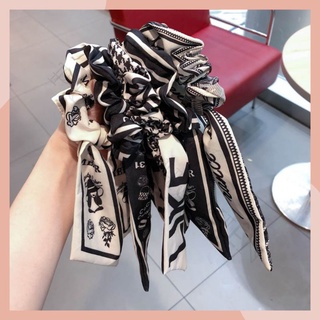 (HÀNG MỚI VỀ) Dây Buộc Tóc Scrunchies Nơ Ruy Băng Lụa Satin Dài Kiểu Dáng Tiểu Thư Xinh Xắn Nữ Tính