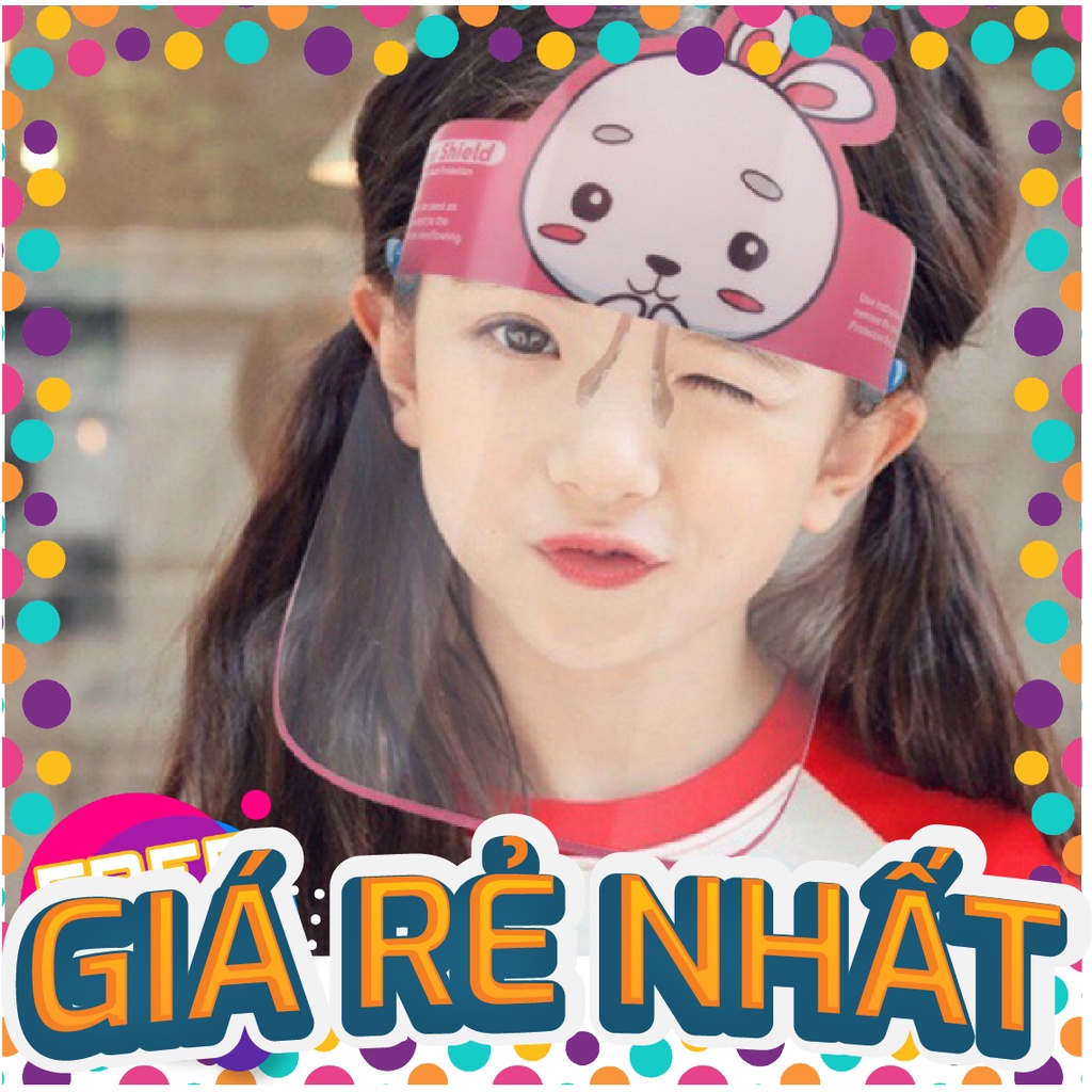 Mặt nạ chống giọt bắn, Mặt nạ giọt bắn trẻ em hình thú dễ thương, Mắt kính bảo hộ hình ngộ nghĩnh