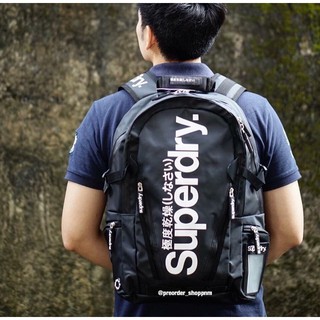 Balo Nam Classic Tarpaulin - Màu Đen chữ trắng