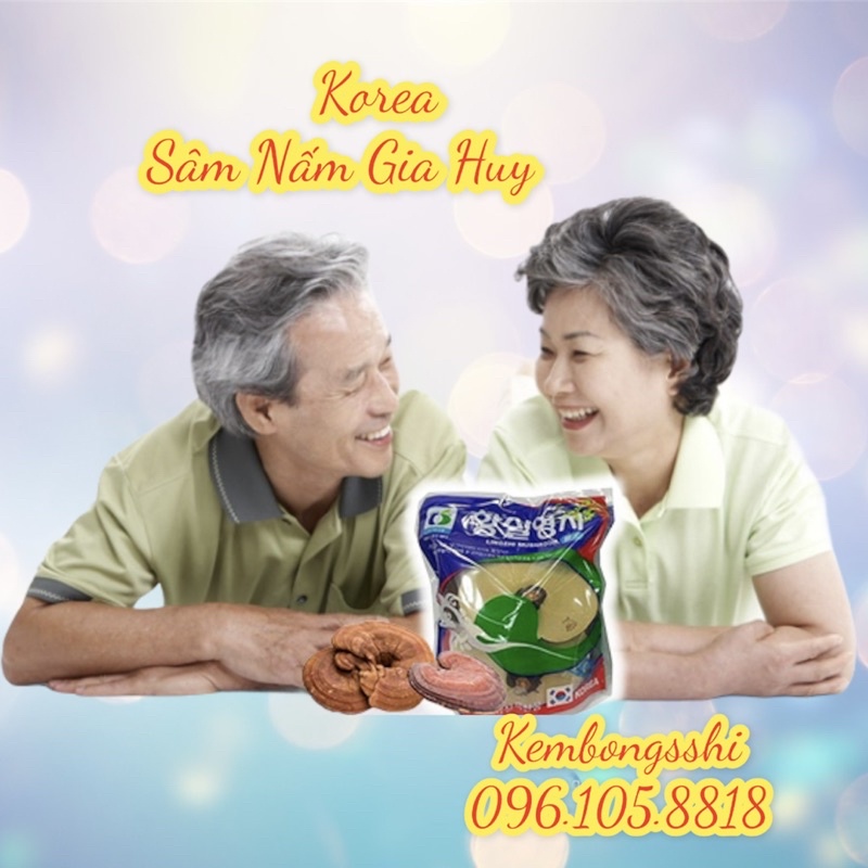[DATE MỚI] Nấm Linh Chi Vàng Chanh Hàn Quốc Túi Xanh 1Kg