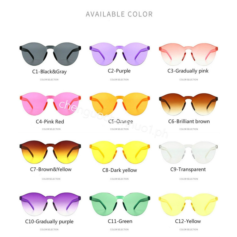 Kính râm trong suốt không gọng thời trang cho nam và nữ