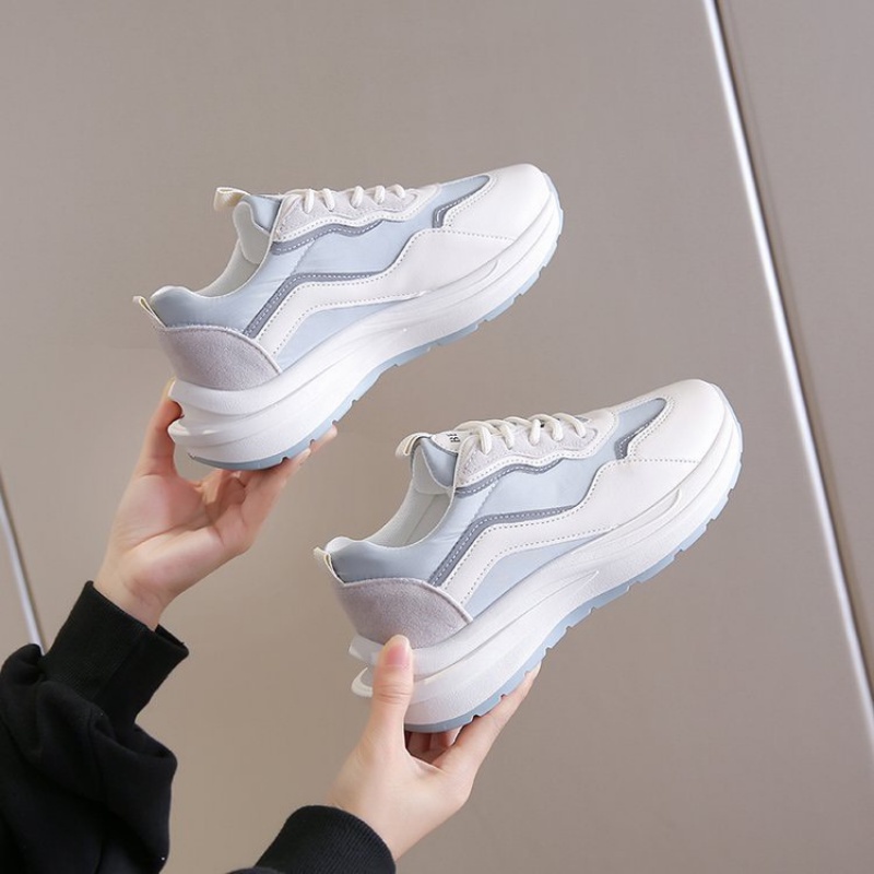 Giày MWC 0671 - Giày Thể Thao Nữ, Giày Sneaker Tăng Chiều Cao Sneaker Da Năng Động Cá Tính