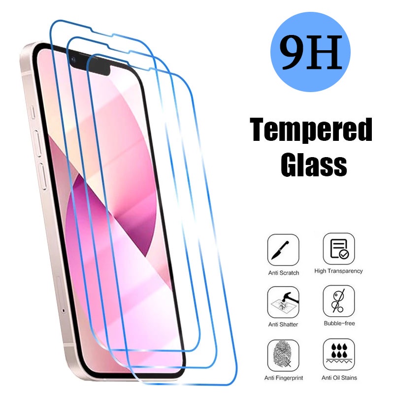 9H 2.5D Kính cường lực Cho iPhone 14 13 12 Mini 11 Pro XS Max XR 8 7 6 6S Plus 5S 5 SE 2020 5G 4G 2022