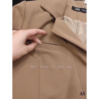 ÁO BLAZER 2 MÀU NÂU ĐEN
