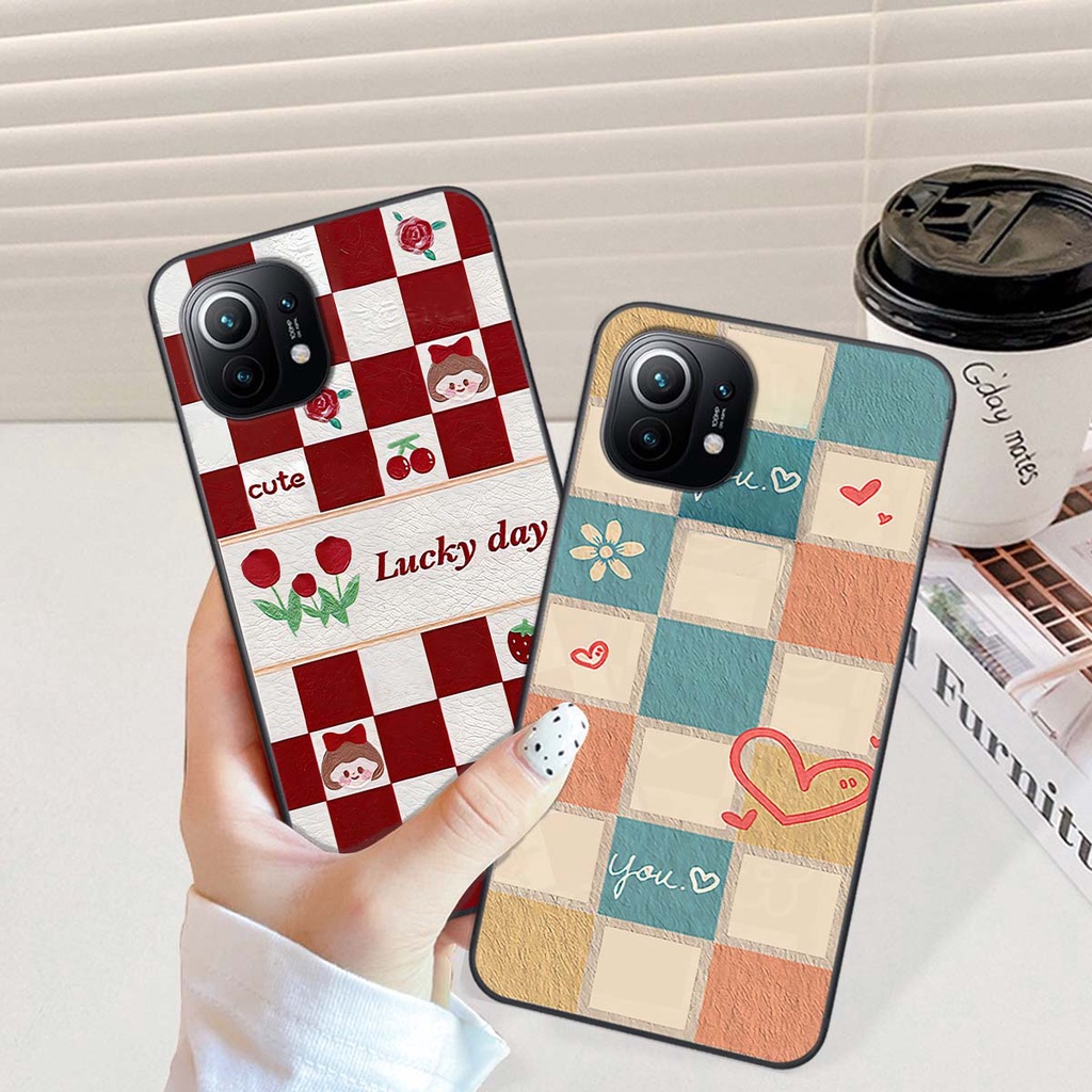 Ốp Xiaomi Mi 11 / Mi 11T / Mi 11 Lite caro trái tim cá tính, thời trang siêu đẹp, siêu phong cách