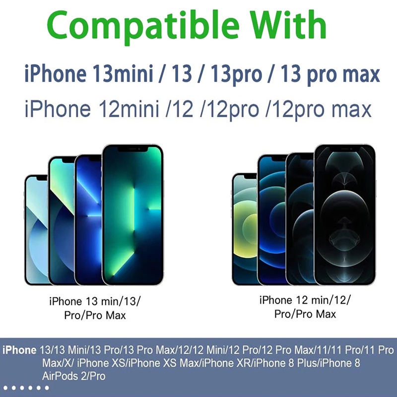 Bộ Sạc Không Dây 15W Cho IPhon 13 12 Pro Max Mini