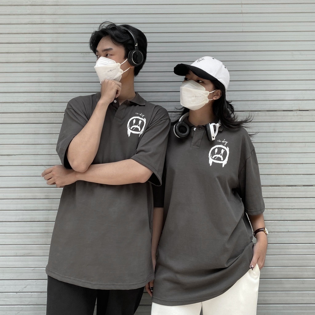 ÁO THUN FF FORM RỘNG POLO IM SAD, VẢI THUN 2 CHIỀU 100% COTTON 250G