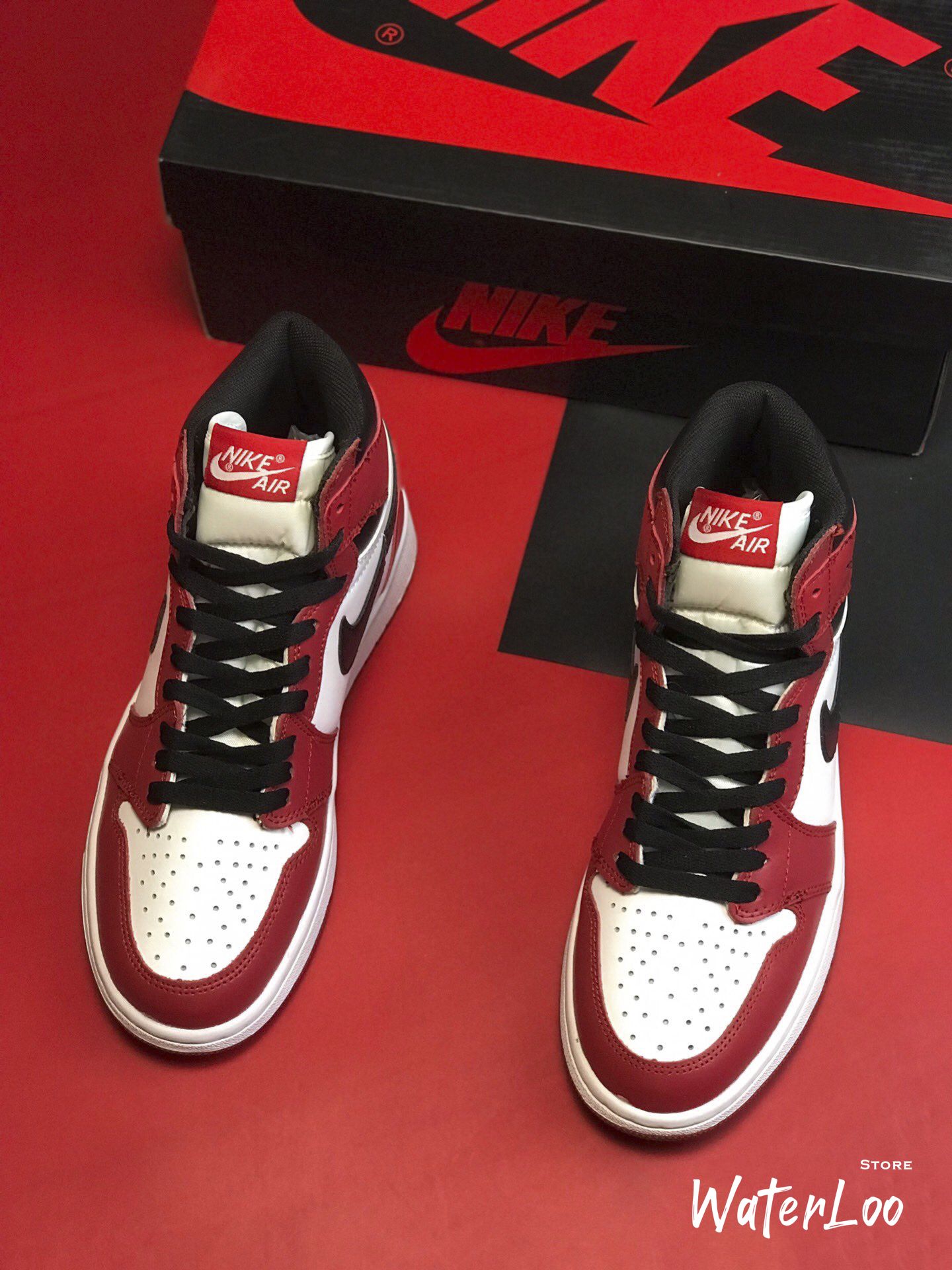 [FREESHIP+HỘP+QUÀ] Giày Thể Thao Sneakers AIR JORDAN 1 Retro High Chicago đỏ trắng cao cổ