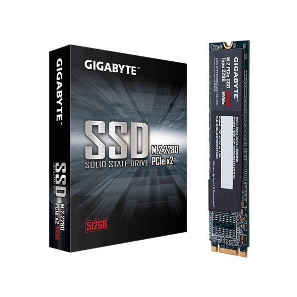 Ổ cứng SSD Gigabyte 512GB M2 2280 PCIe NVMe (Đoc 1700MB/s, Ghi 1550MB/s) - (GP-GSM2NE3512GNTD)