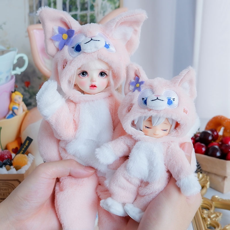 Bộ Áo Khoác Kèm Quần Áo Cho Búp Bê BJD 1/6 OB11 Tỉ Lệ 1/12