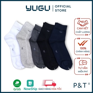 Vớ cao cổ P&T, tất cổ cao chất liệu cao cấp cotton thoáng mát, kháng khuẩn khử mùi