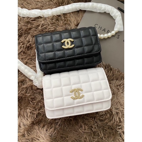 Túi đeo chéo quai ngọc chaneo katun qc l1 mới❣️Freeship❣️