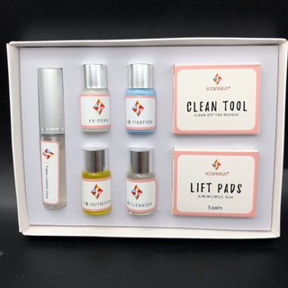 Set bộ uốn mi 3D 6D colagel hàn quốc hiệu ICONSIGN thuốc uốn xịn