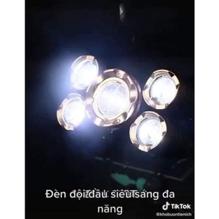 Đèn Pin Đội Đầu 5 Bóng LED Siêu Sáng