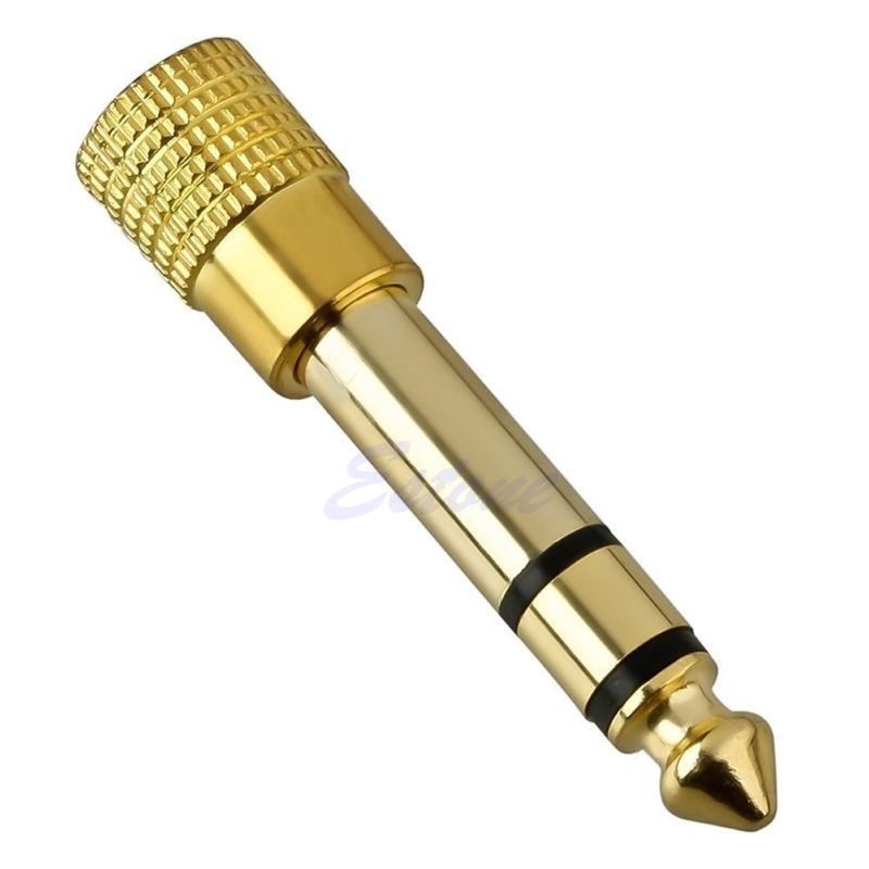 Đầu Cắm Chuyển Đổi Âm Thanh Giắc Cắm 6.3mm 1 / 4 &quot;Sang 3.5mm 1 / 8&quot; Chuyên Dụng