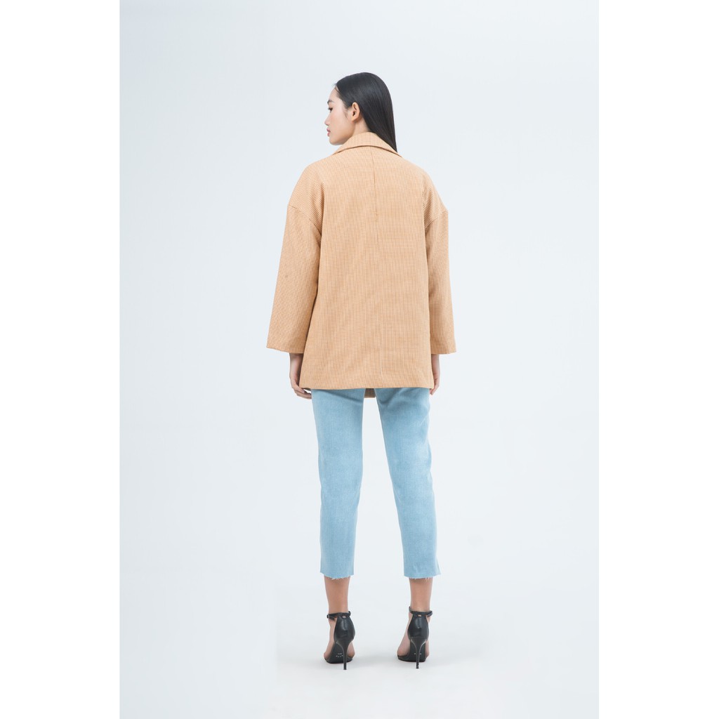 [NHẬP WABRTL5 GIẢM 10% TỐI ĐA 50K ĐH 250K ]Áo Vest nữ họa tiết kẻ IVY moda MS 71B7717