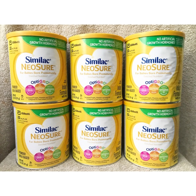 Sữa Similac NEOSURE Mỹ 371gram dành cho trẻ sinh non.
