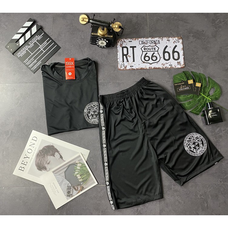 Bộ hè nam, bộ thun nam cộc tay In logo hàng Full size - BN05 | BigBuy360 - bigbuy360.vn