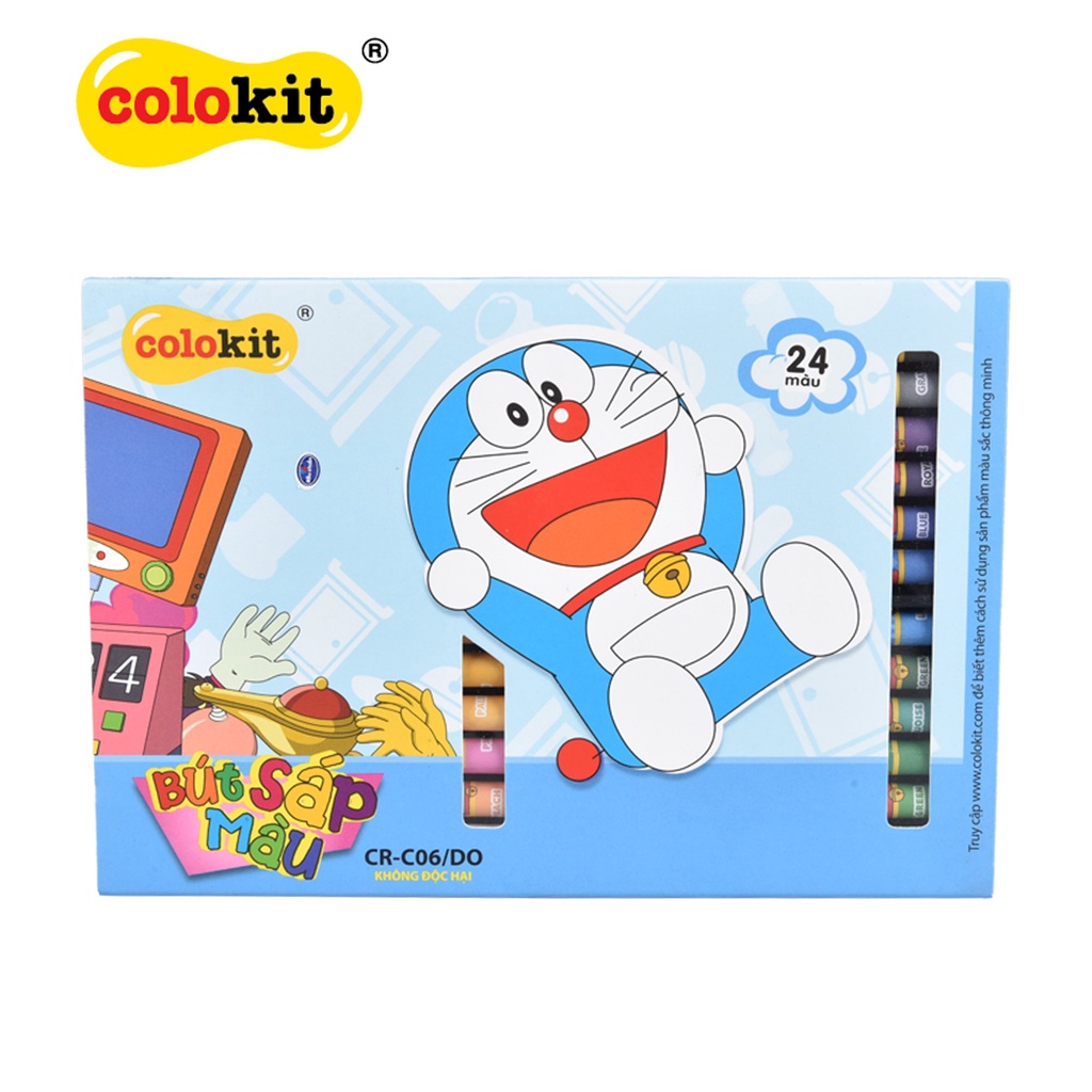 [Mã BMINCU50 giảm 50K đơn 250K] Bút Sáp Màu Doraemon CR-C06/DO Thiên Long