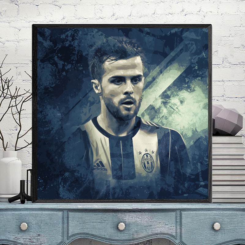 Tranh Cầu Thủ Bóng Đá Pjanic của Juventus, Trang Trí Phòng Gaming