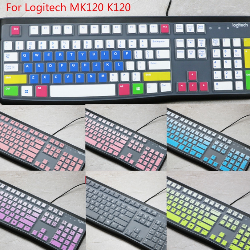 Miếng Dán Bàn Phím Logitech Mk120 K120 Bằng Silicon Siêu Mỏng