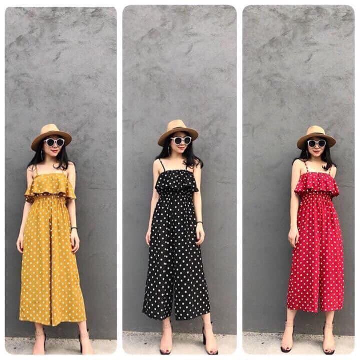 [Mã WA23150 giảm 20k đơn 150k] Jumpsuit bi chất đẹp giá 99K