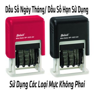 Dấu ngày tháng năm 3mm liền mực tự xoay Deskmate