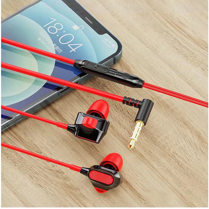Tai nghe Q70 có dây Nhét Tai gaming Chống Ồn có mic chơi game HIFI cho Phone Điện Thoại Samsung xiaomi Huawei