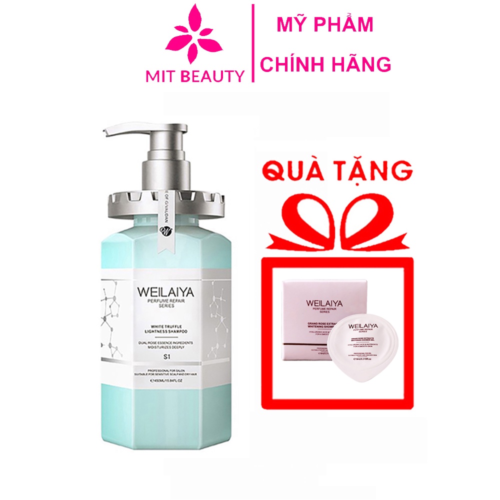 Dầu gội phục hồi tóc hư tổn Weilaiya đa tầng nấm Truffle Mit Beauty nuôi dưỡng da đầu hồi phục tóc hư sạch gàu mềm mượt