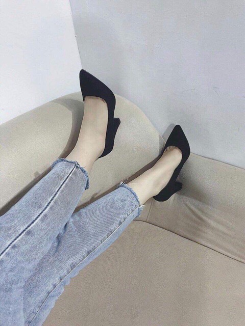 Guốc cao got Zara Basic